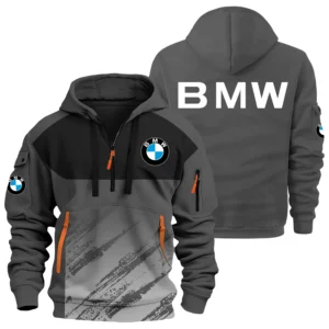 BMW Exclusive Logo Hoodie Half Zipper OUFAHHZ3D081904BMWZ - BMW Hoodie