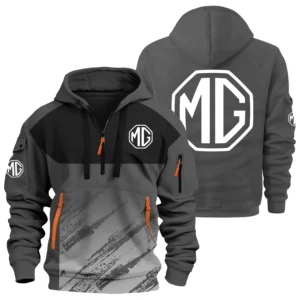 MG Cars Exclusive Logo Hoodie Half Zipper OUFAHHZ3D081904MGZ - MG Cars Hoodie