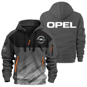 Opel Exclusive Logo Hoodie Half Zipper OUFAHHZ3D081904OPEZ - Opel Hoodie