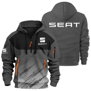 SEAT Cars Exclusive Logo Hoodie Half Zipper OUFAHHZ3D081904SETZ - SEAT Cars Hoodie