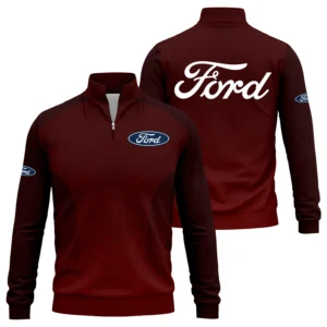 Ford Exclusive Logo Quarter-Zip Sweatshirt OUFAQTZ3D0819005F1Z - Ford Sweatshirt