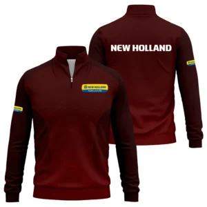 New Holland Exclusive Logo Quarter-Zip Sweatshirt OUFAQTZ3D0819005NHZ - New Holland Sweatshirt