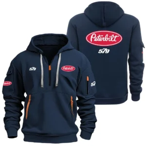 Peterbilt 579 Hoodie Half Zipper SNOVHHZ25PT579 - Peterbilt 579 Hoodie