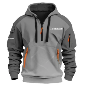 Technics Exclusive Logo Hoodie Half Zipper OUEU3DHHZ005TCZ - Technics Hoodie