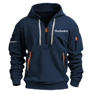 Technics Exclusive Logo Hoodie Half Zipper OUEUHHZ2705TCZ - Technics Hoodie