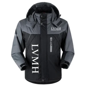 LVMH Exclusive Logo Outdoor Charging Suit Plush Waterproof Windproof Jacket Detachable Hood OUEUPCS2705LVZ - LVMH Jacket