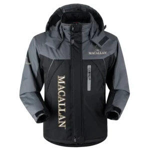 Macallan Exclusive Logo Outdoor Charging Suit Plush Waterproof Windproof Jacket Detachable Hood OUEUPCS2705MCZ - Macallan Jacket
